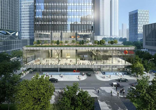 深圳中金大廈，建筑設(shè)計(jì)理念取意“大樹”